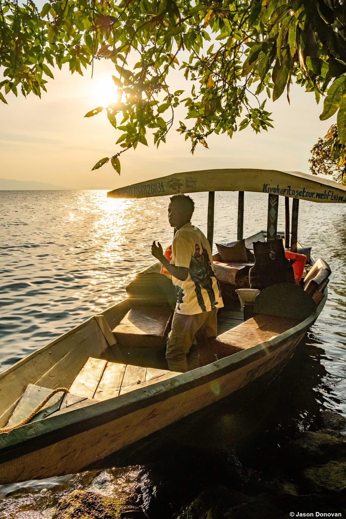 Evening light on Lake Kivu, Rwanda