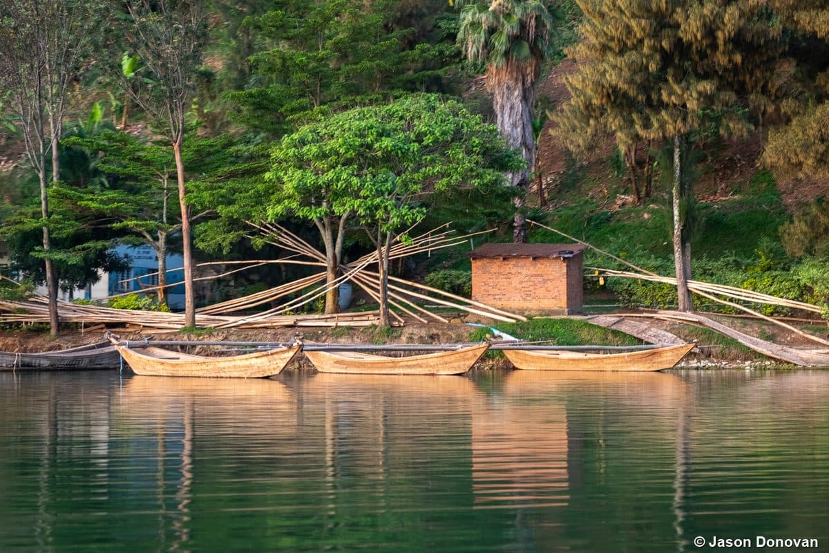 Lake Kivu Rwanda at sunset — boat trips and birding