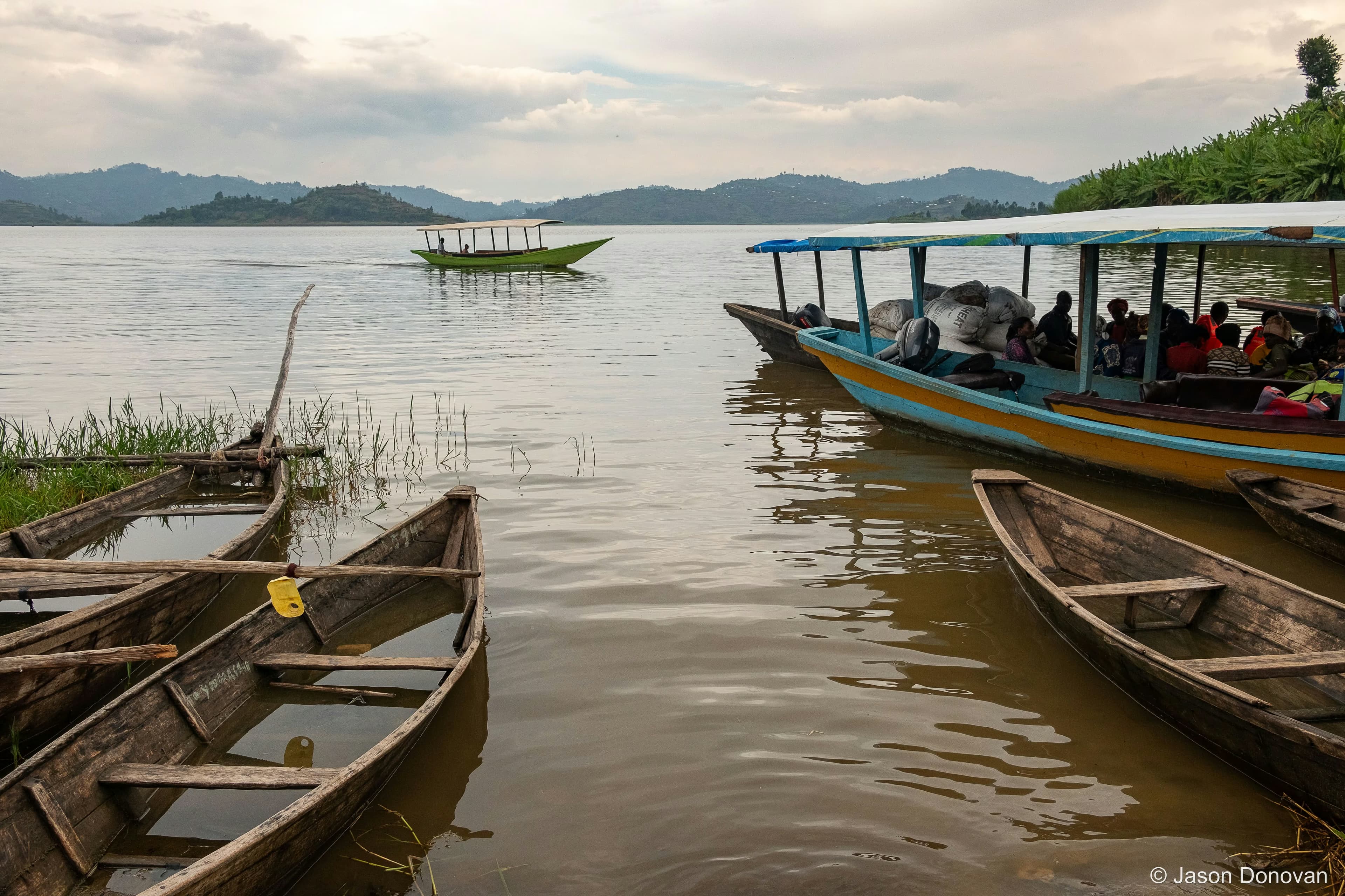 Local Fishing port Rwanda photography by Jason Donovan