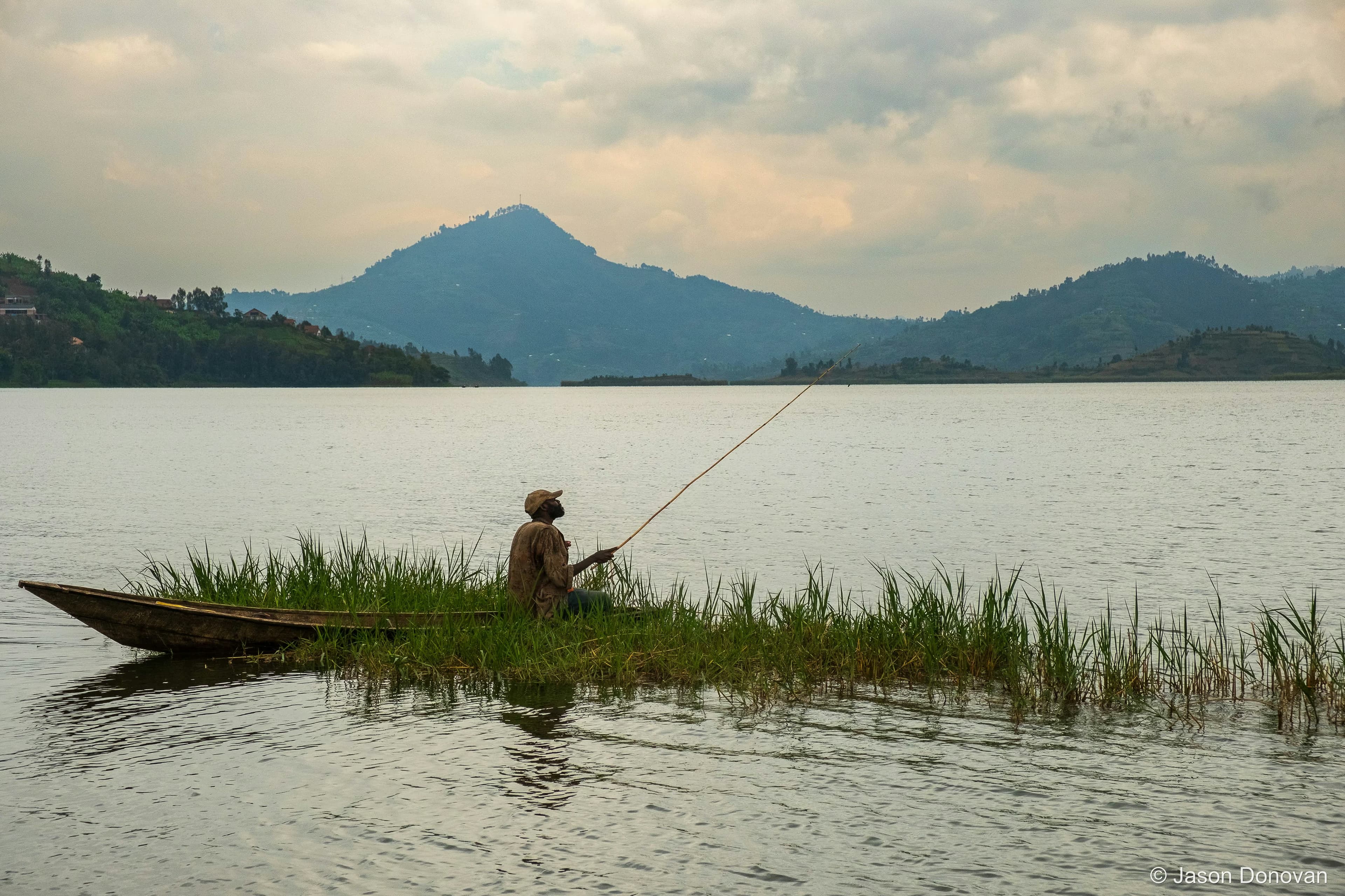 Lone Fisherman Rwanda photography by Jason Donovan