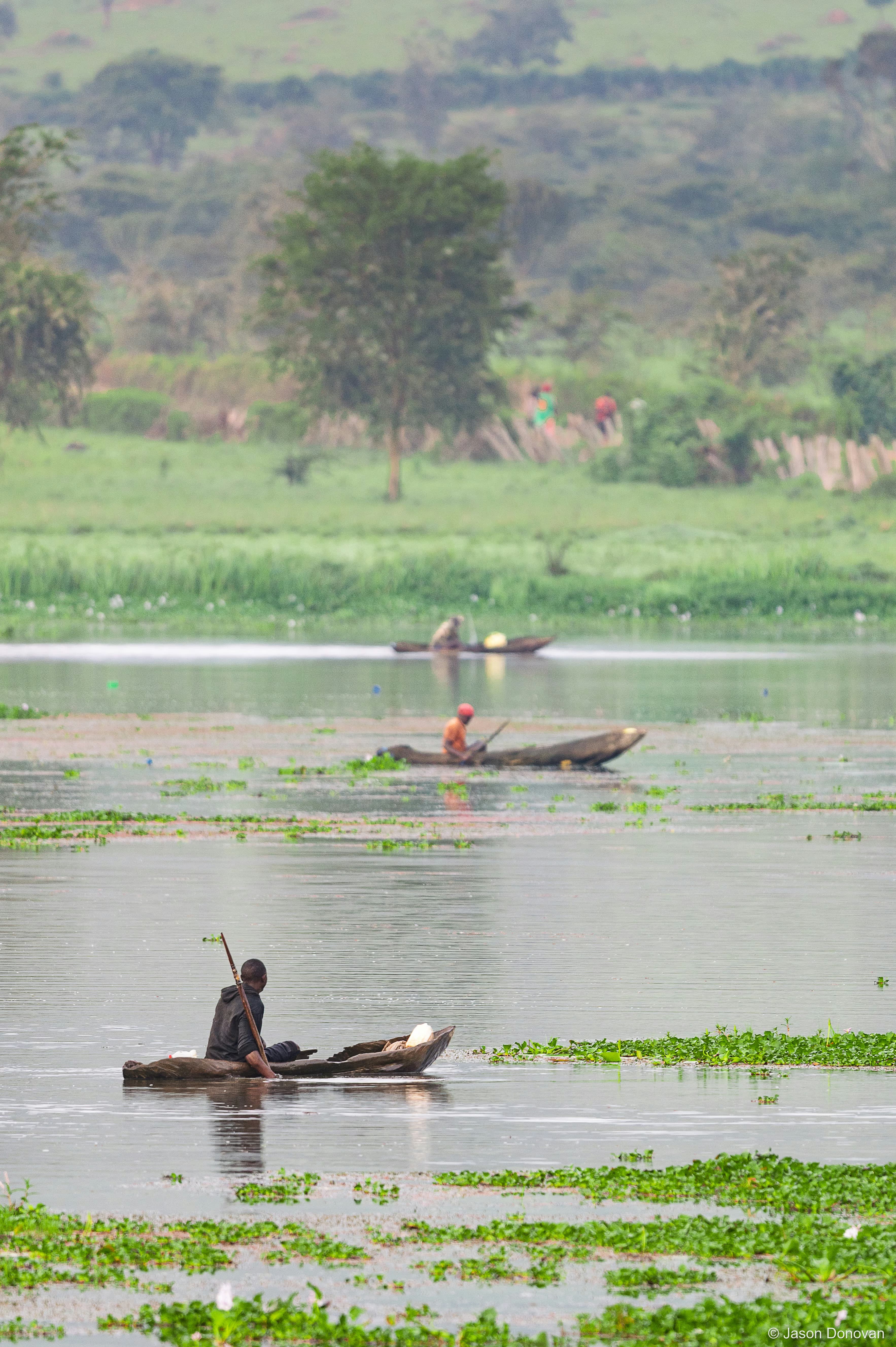 Local Fishermen working together Akagera Rwanda photography by Jason Donovan