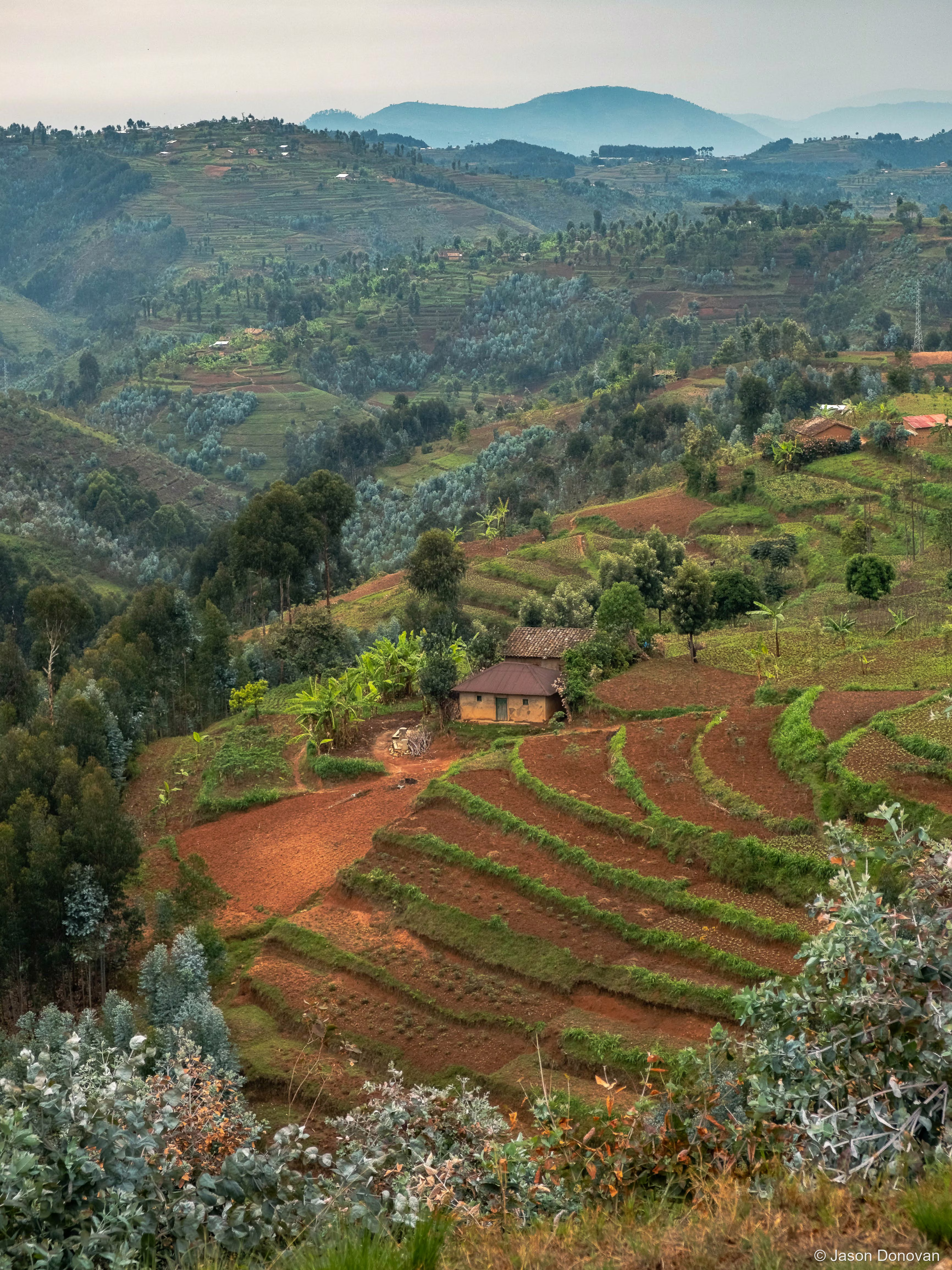Valley views Rwanda photography by Jason Donovan