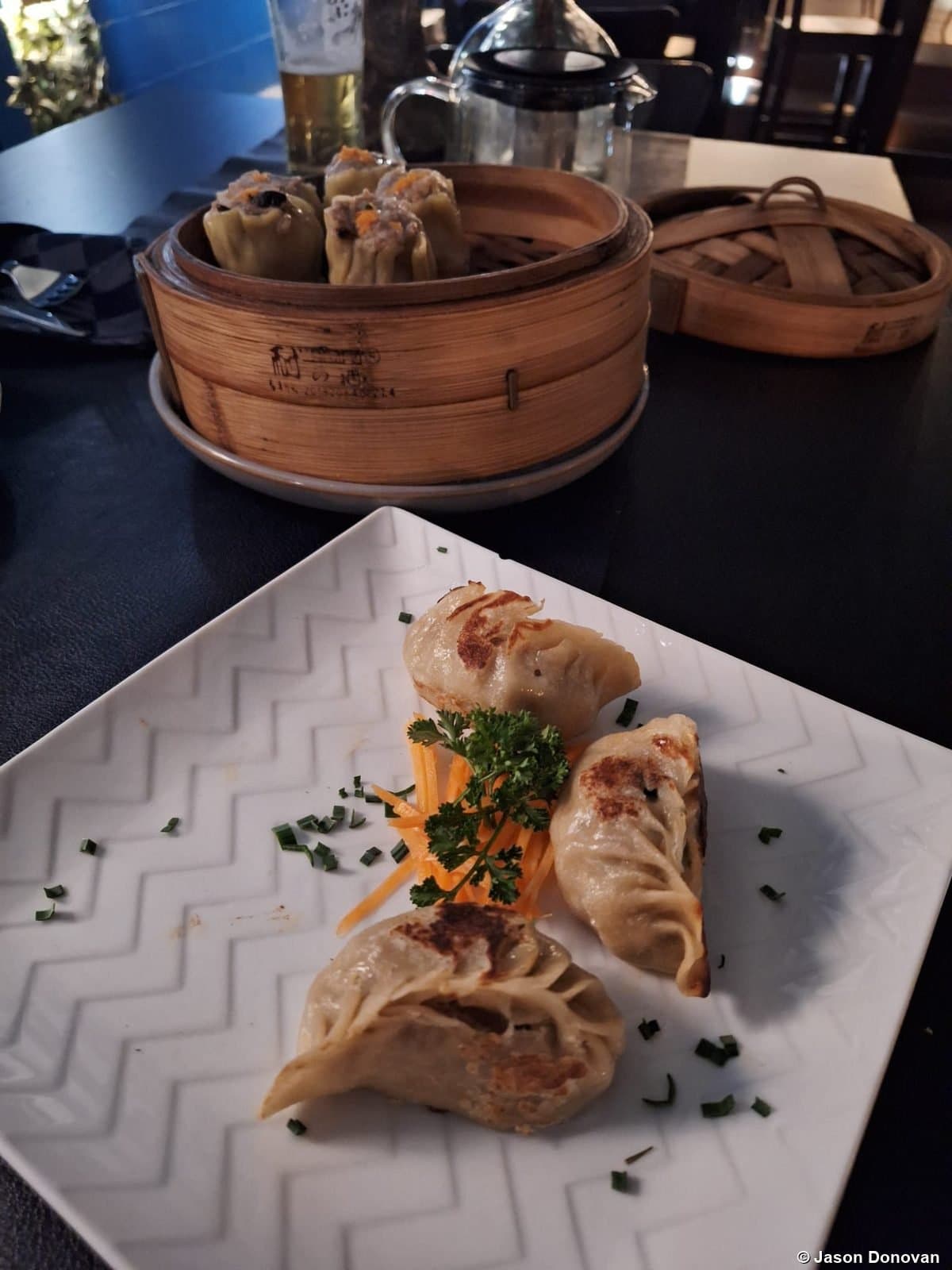 Dumplings and gyoza at a restaurant Rwanda